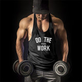 ''DO THE WORK'' Black Sleeveless Shirt