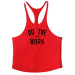 ''DO THE WORK'' Black Sleeveless Shirt