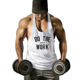 ''DO THE WORK'' Black Sleeveless Shirt