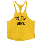 ''DO THE WORK'' Black Sleeveless Shirt